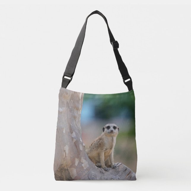 Bolso Cruzado Meerkat Sat en árbol (Anverso)