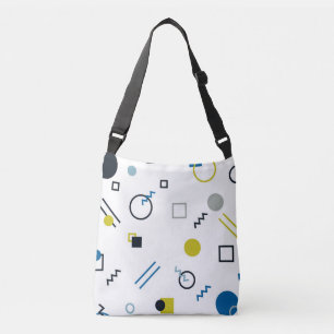 Bolso Cruzado Memphis, arte geométrico moderno, moderno y modern