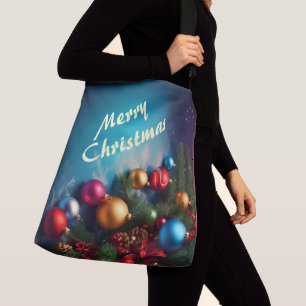 Bolso Cruzado Merry Christmas Personalizado Personaliza el texto