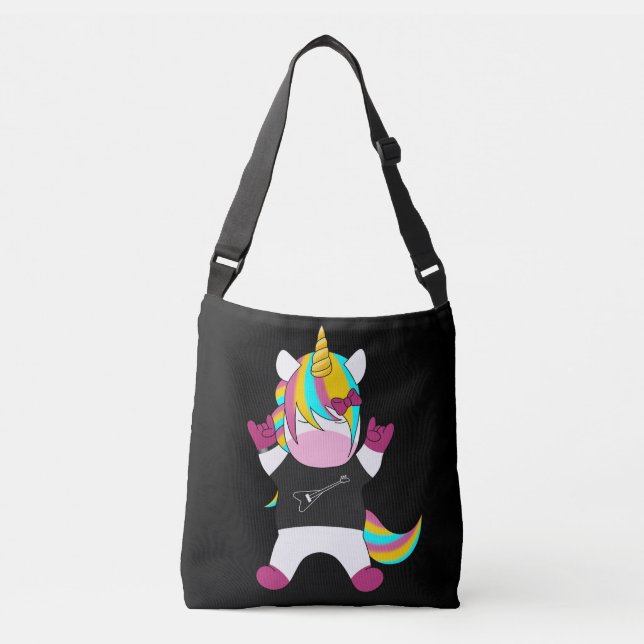 Bolso Cruzado Metal Unicorn (Anverso)