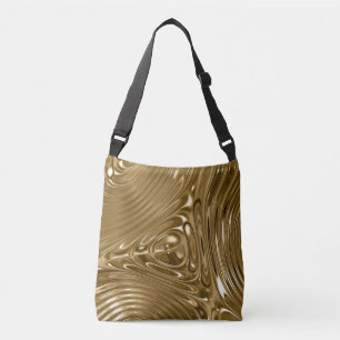 Bolso Cruzado Metálico de oro antiguo-37