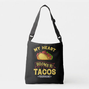 Bolso Cruzado Mi Corazón Pertenece A Los Tacos