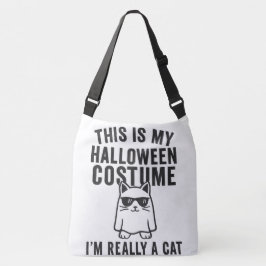 Bolso Cruzado Mi disfraz de Halloween: Realmente un gato