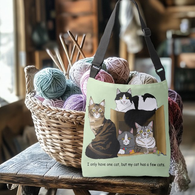 Bolso Cruzado Mi gato tenía gatos (Subido por el creador)