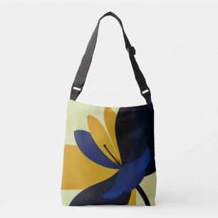 Bolso Cruzado Midnight Bloom – Gráfica floral moderna y atrevida