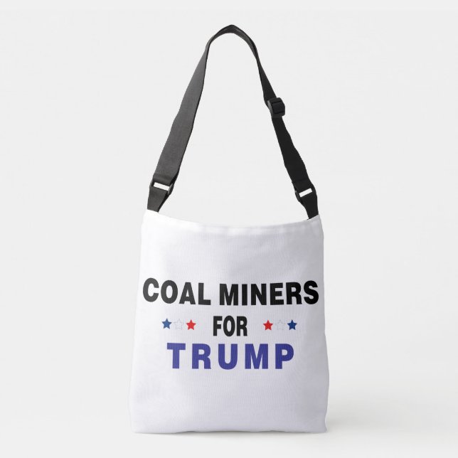 Bolso Cruzado Mineros De Carbón Para Trump (Anverso)