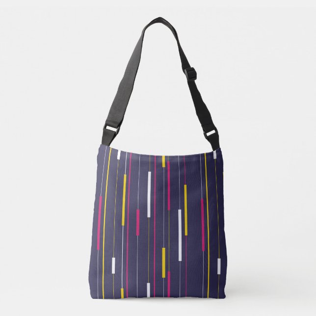 Bolso Cruzado Minimalist Modern Stripes (Anverso)