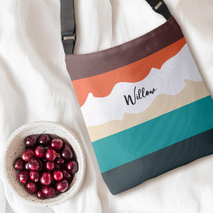 Bolso Cruzado Mínimo Resumen Cute Color Simple Bloqueado