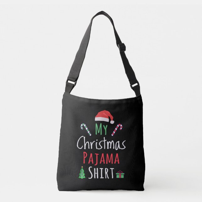 Bolso Cruzado Mis Navidades Camisa Pajama (Anverso)