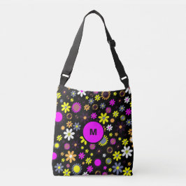 Bolso Cruzado Mod Black Floral