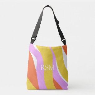 Bolso Cruzado Mod Rosa Naranja Dorado Palm Springs Única 