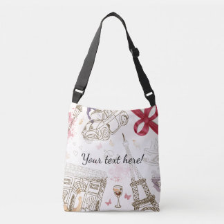 Bolso Cruzado Moda caprichosa Girly Pink París