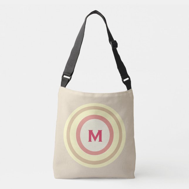 Bolso Cruzado Moda Círculos Concéntricos (Anverso)