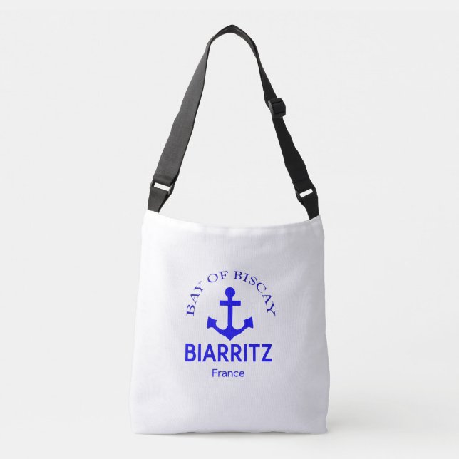 Bolso Cruzado Moda costera de Biarritz France Tote Bag (Anverso)