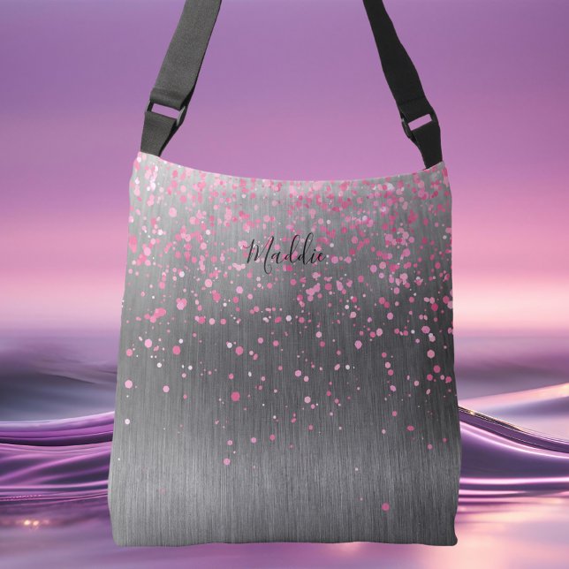 Bolso Cruzado Moda de purpurina rosa de moda (Subido por el creador)
