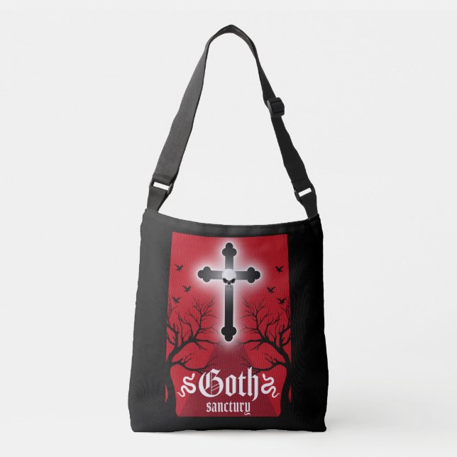 Bolso Cruzado Moda del Punk de gótico Post (Anverso)