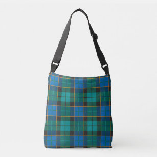 Bolso Cruzado Modelo de las telas escocesas de tartán - verde
