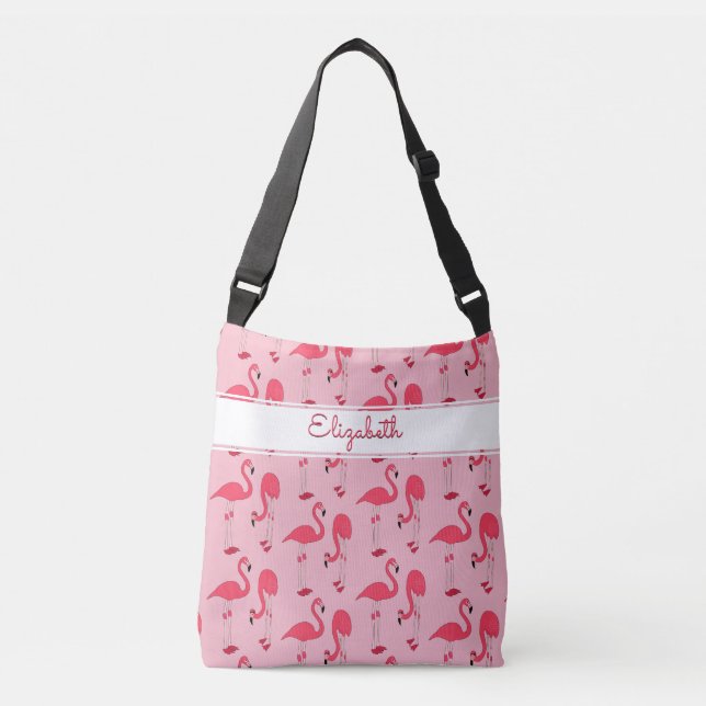 Bolso Cruzado Modelo de moda de la novedad de los flamencos (Anverso)