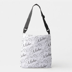 Bolso Cruzado Modelo inconsútil negro de la HAWAIANA con las