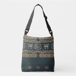 Bolso Cruzado modelo tribal africano étnico