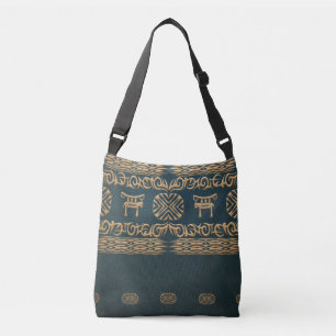 Bolso Cruzado modelo tribal africano étnico