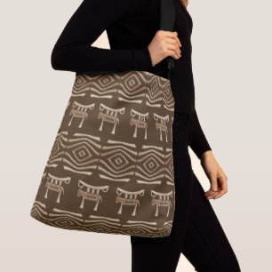 Bolso Cruzado modelo tribal africano étnico