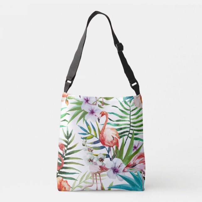 Bolso Cruzado Modelo tropical del jardín de la naturaleza del (Reverso)