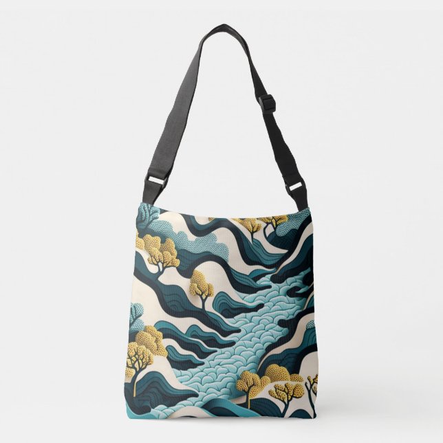 Bolso Cruzado Modern Landscape (Anverso)
