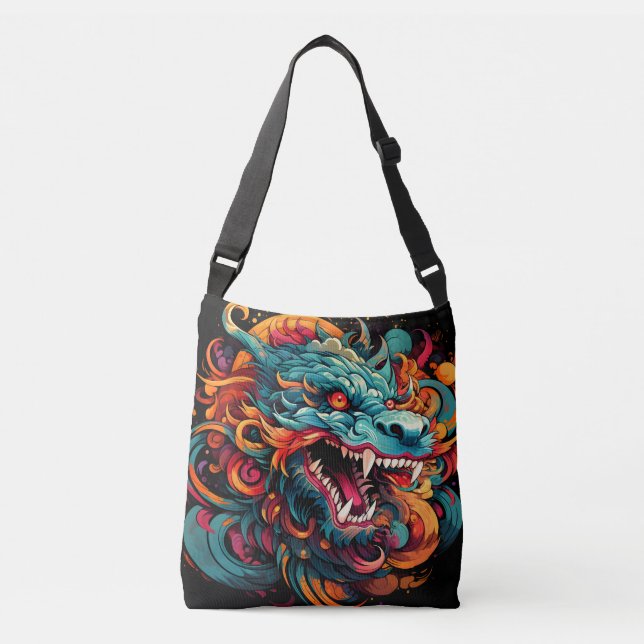 Bolso Cruzado Modern Oriental Dragon Majesty (Anverso)