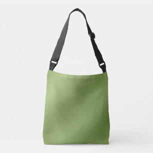Bolso Cruzado Moderno lindo Gradiente verde sólido Patrón de ond