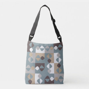 Bolso Cruzado Moderno Mid Century - Caramelo De Chocolate Mint