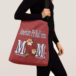 Bolso Cruzado MOM norteamericano Pit Bull Terrier