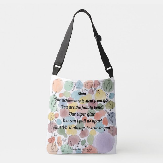 Bolso Cruzado Mom Poem (Anverso)