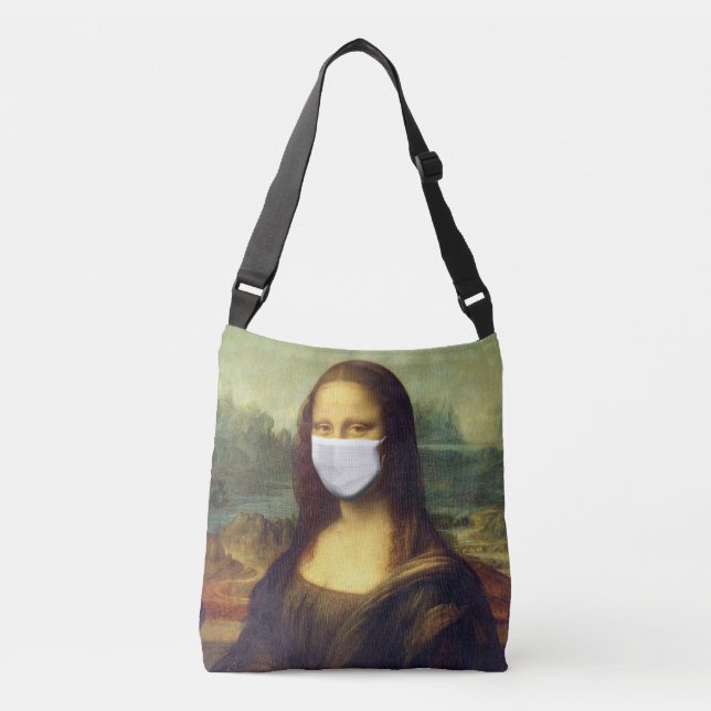 Bolso Cruzado Mona Lisa Vía Virus Corona (Anverso)