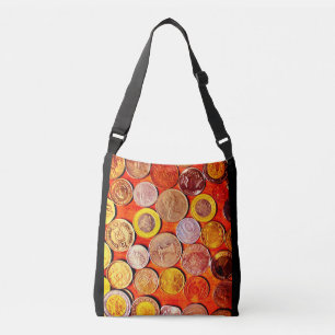 Bolso Cruzado Monedas Mundiales