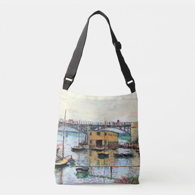 Bolso Cruzado Monet - Puente en Argenteuil en Día Gris (Anverso)