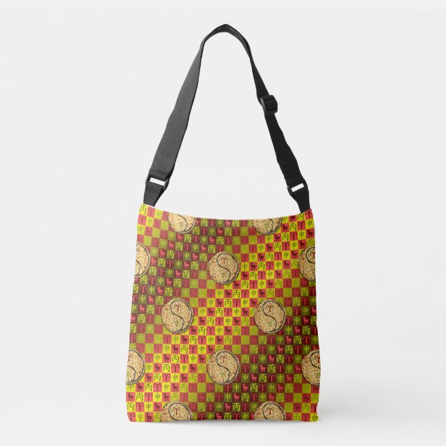 Bolso Cruzado Mono de Aries y Fuego (Anverso)