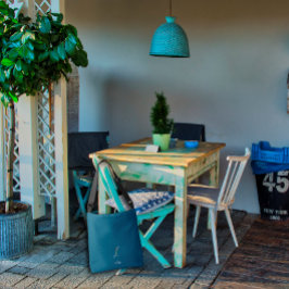 Bolso Cruzado Monografía de color de agua letra Z enfermera azul