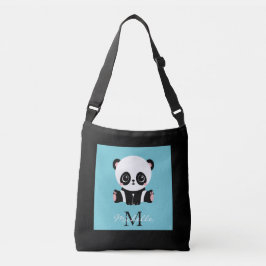 Bolso Cruzado Monograma Cute Panda Goma de burbuja personalizada