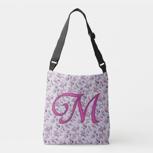 Bolso Cruzado Monograma de lujo floral M (Anverso)