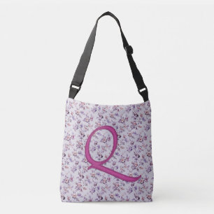 Bolso Cruzado Monograma de lujo floral Q