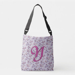 Bolso Cruzado Monograma De Lujo Floral Y
