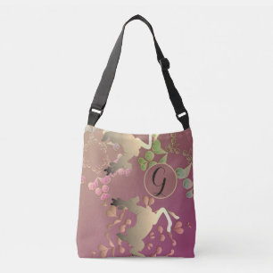 Bolso Cruzado Monograma de renos y copos de nieve