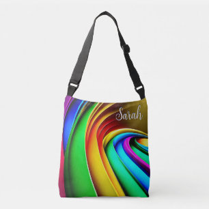 Bolso Cruzado Monograma del orgullo arcoiris moderno