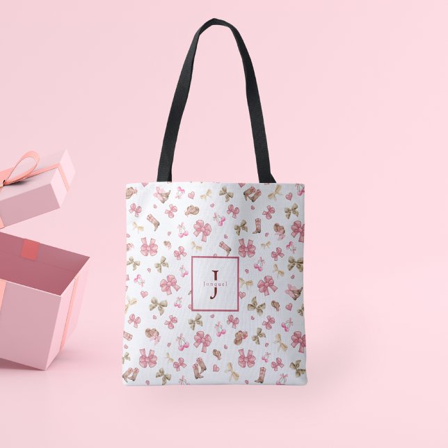 Bolso Cruzado Monograma del patrón de coqueta de lechona de Moda (Subido por el creador)