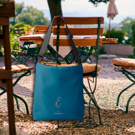 Bolso Cruzado Monograma E enfermera azul oscuro