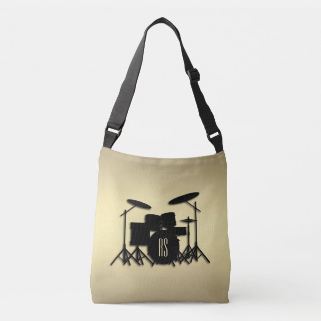 Bolso Cruzado Monograma juego de tambor dorado (Anverso)
