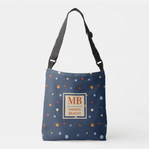 Bolso Cruzado Monograma Nombre Moda acuarela colorida Punto de P