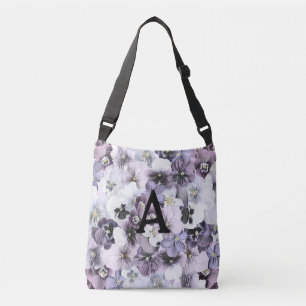 Bolso Cruzado Monograma Púrpura Pintado Blanco Púrpura Dibujo Vi