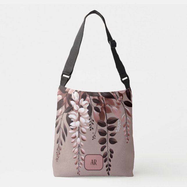 Bolso Cruzado Monograma Rosa de cacao Wisteria Armonía (Anverso)